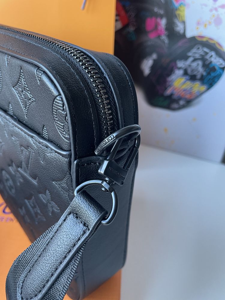 Мужская чоловіча сумка барсетка Louis Vuitton 2 in 1