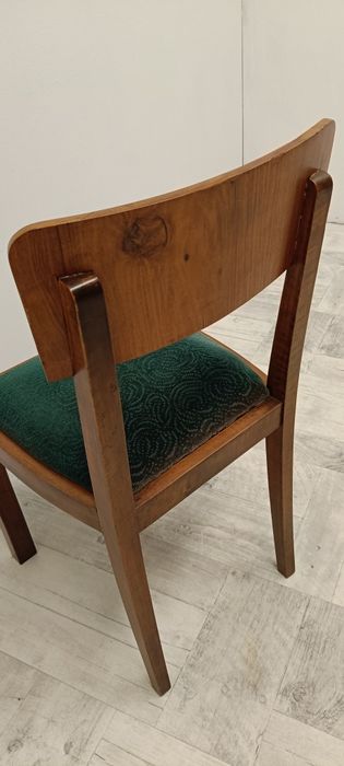 stół z krzesłami do salonu Art deco krakowska manufaktura lata 30-te