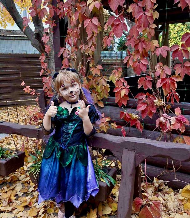 сукня на хеловін плаття на хелоуін костюм відьма королева