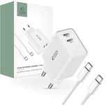 Ładowarka Tech-Protect C35W sieciowa 2x USB-C PD 35W z kablem USB-C /