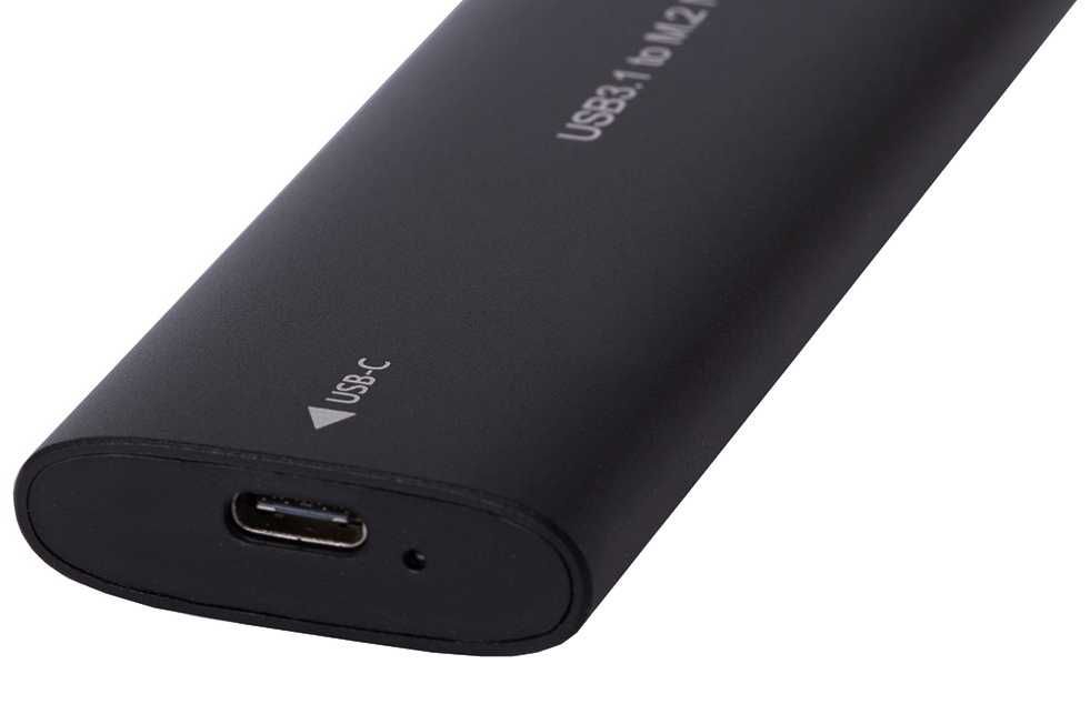 Obudowa Adapter Dysku Kieszeń  M.2 Sata Ngff Usb 3.1 Usb Typ-C Czarny