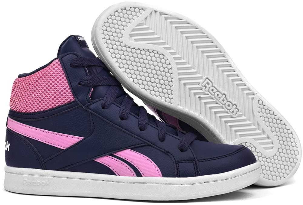 Buty za kostkę REEBOK ROYAL PRIME MID granatowo-różowe (CN4755) r.36,5