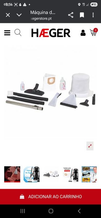 Vendo Aspirador Multifunções, usados apenas 2 vezes.  Impecável