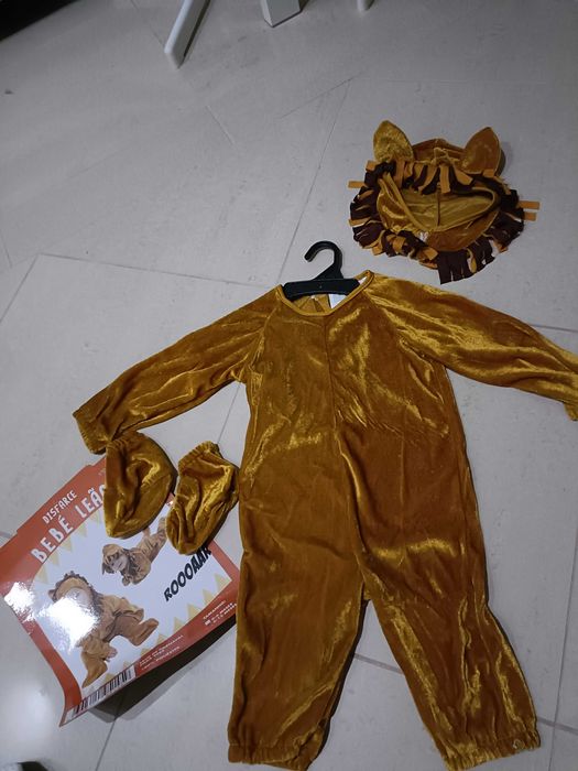 Disfarce Carnaval Bebé 6-12 meses Leão