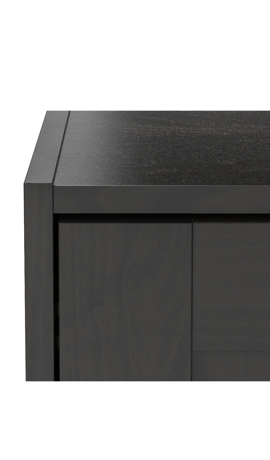 Roupeiro com portas deslizantes preto-castanho
