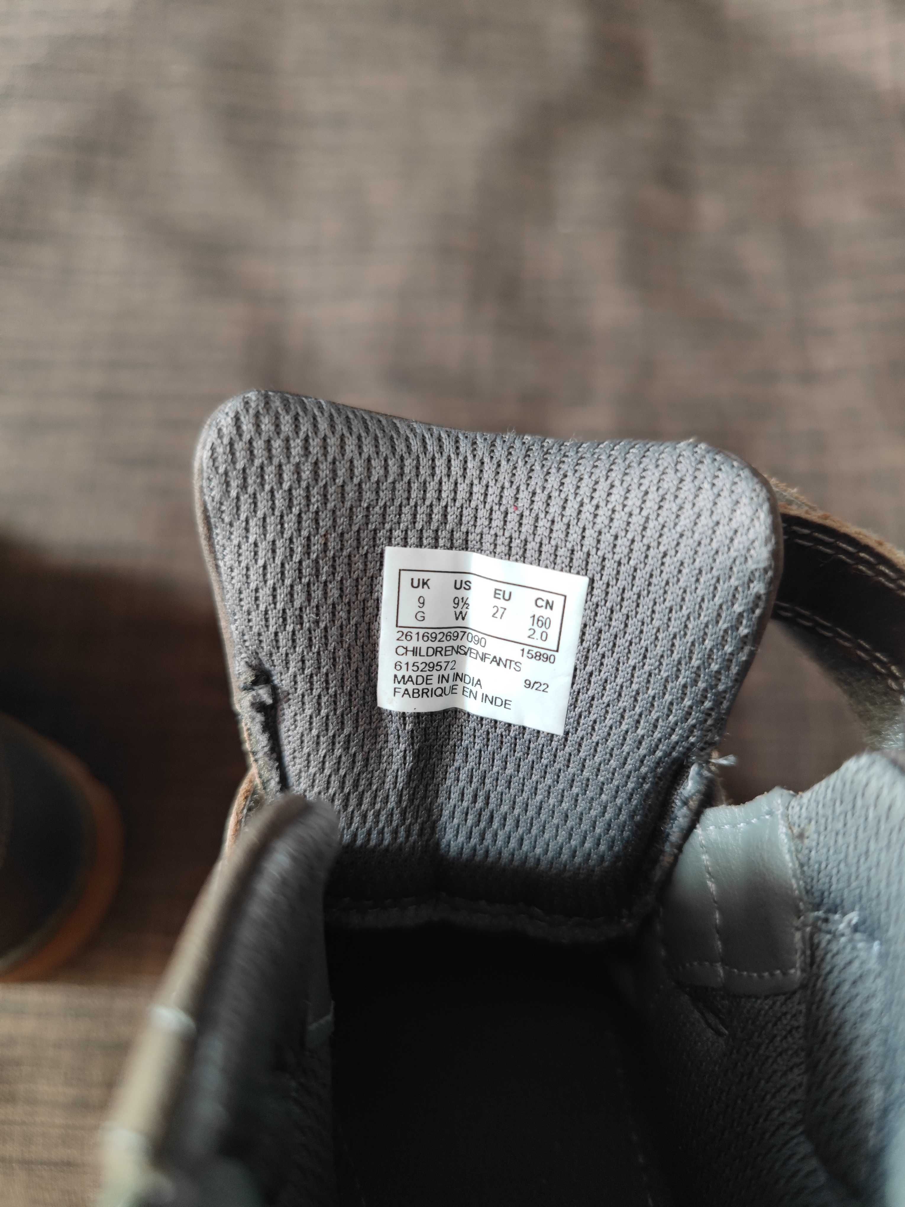 Детские кожаные ботинки Clarks Heath Strap(27р.16,5-17см.)