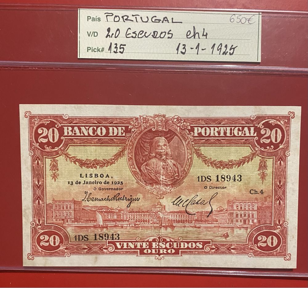 Nota 20$00 Ch.4 - 13 Janeiro 1925