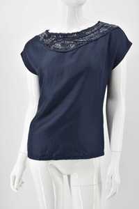 MAX&Co bluzka elegancka jedwab koraliki S