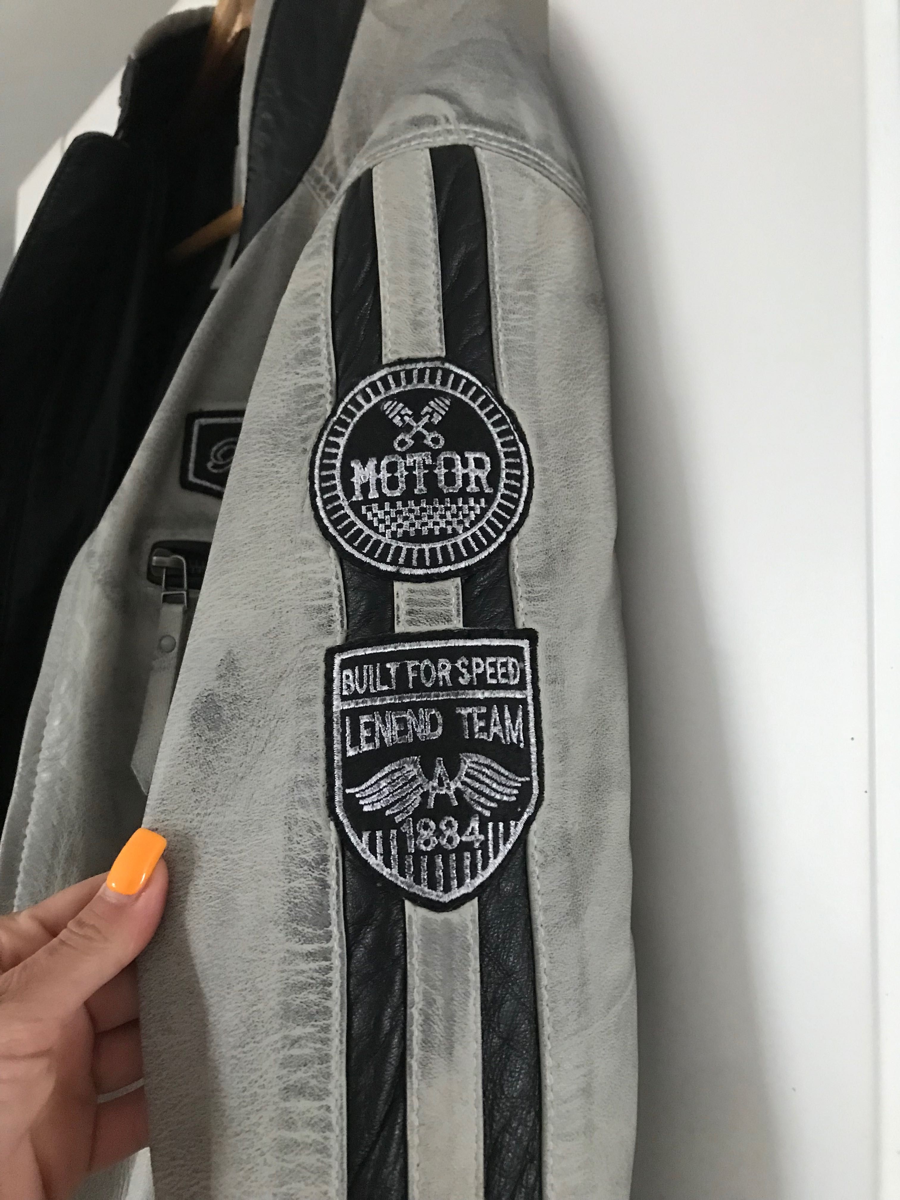 Kurtka skórzana męska rock denimcom
