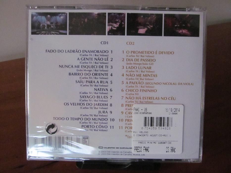 CD Rui Veloso - O Concerto Acústico (2 CD) - NOVO!
