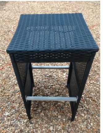Hoker aluminiowy technoratanowy