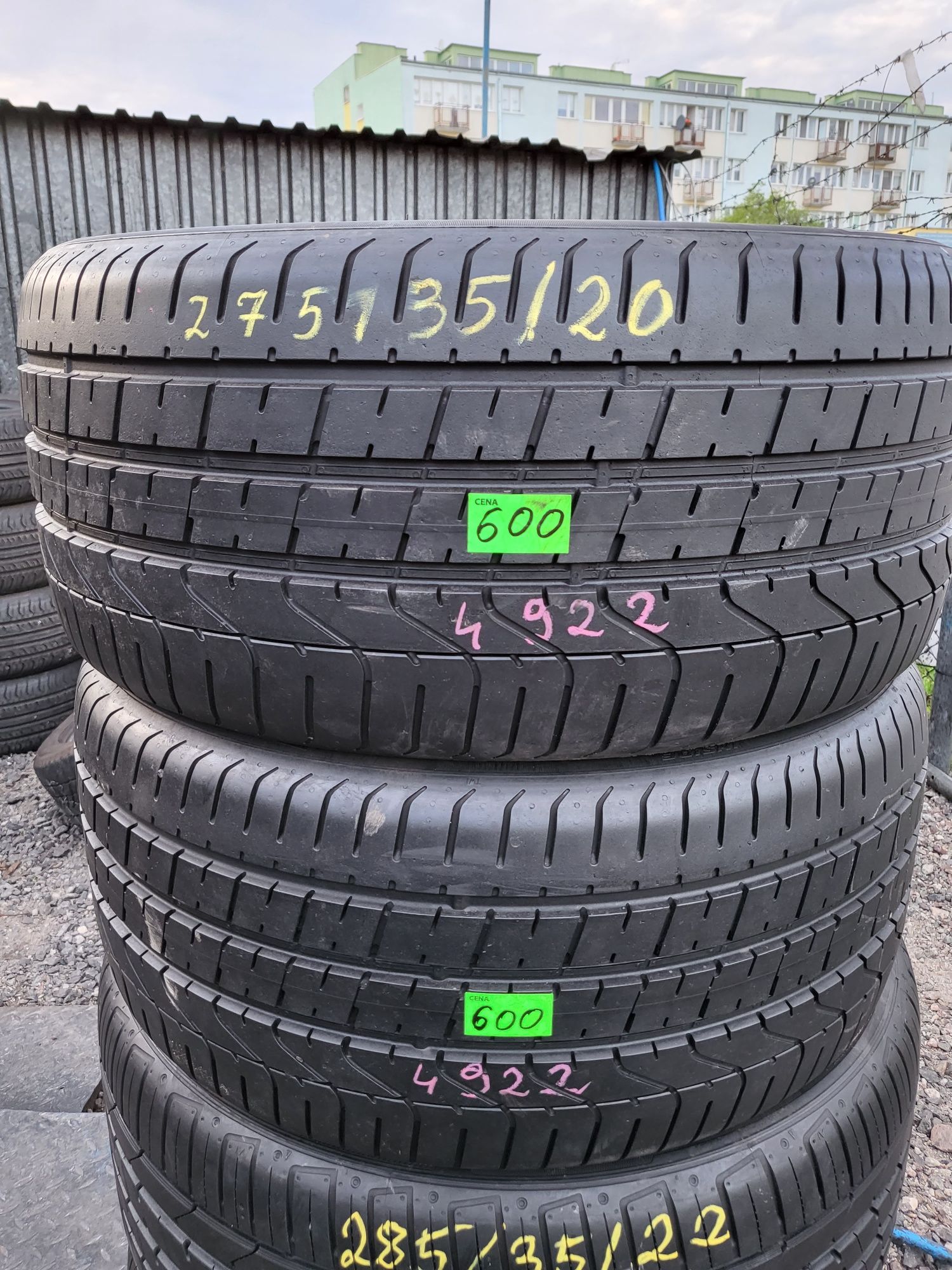 Opony letnie 275/35/20 Pirelli 4922r. Montaż Gratis! Wysyłka 20zł szt.