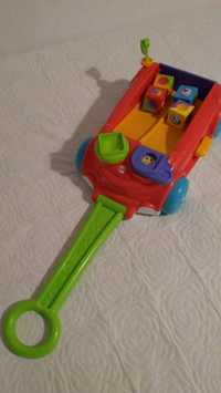 pojazd Fisher Price kształty, do ciągnięcia lub bez