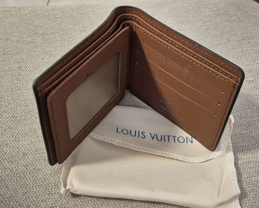 Carteira em pele Louis Vuitton .