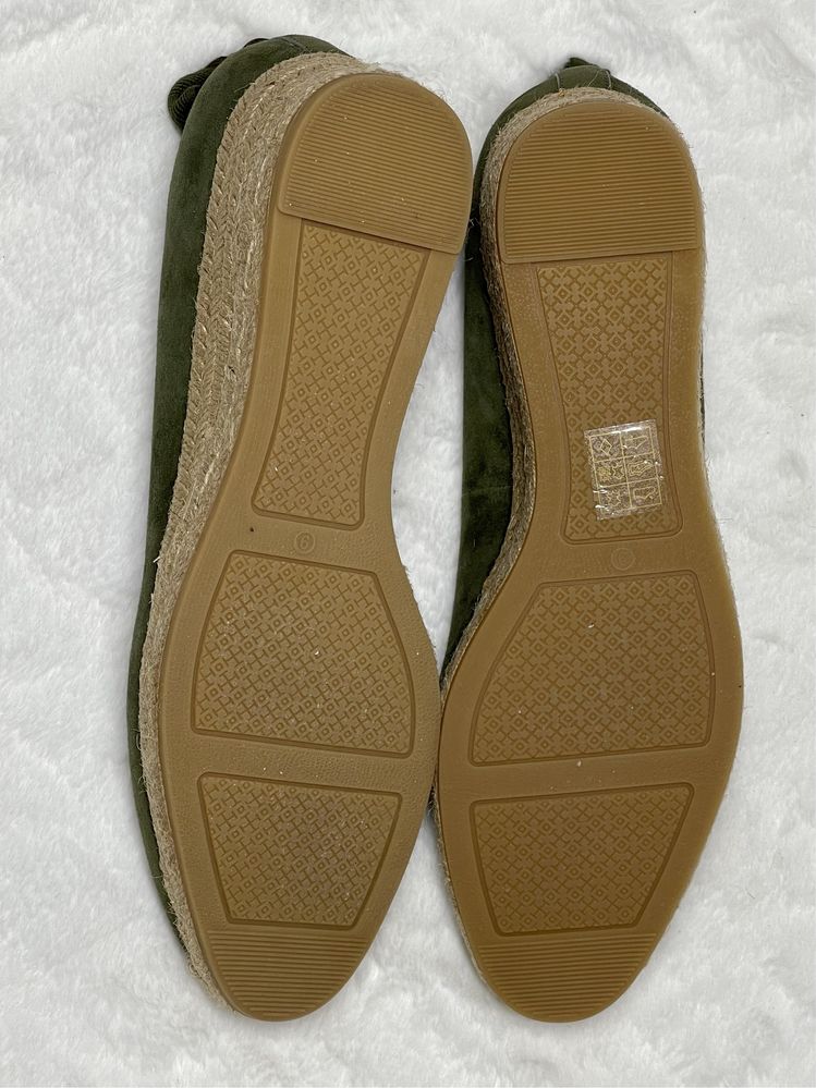 Tory Burch khaki espadryle roz. 40
