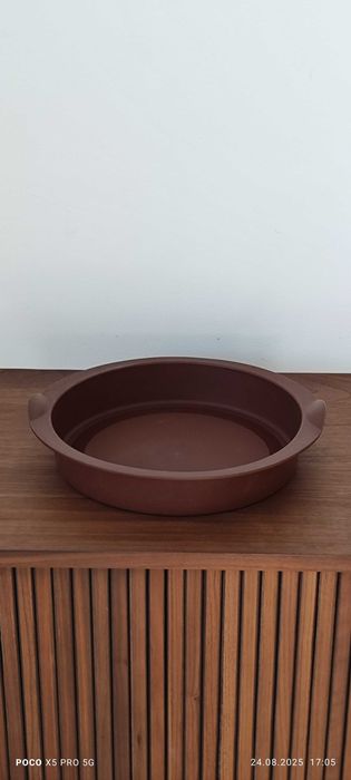 Tupperware forma silikonowa do ciasta okrągła brąz