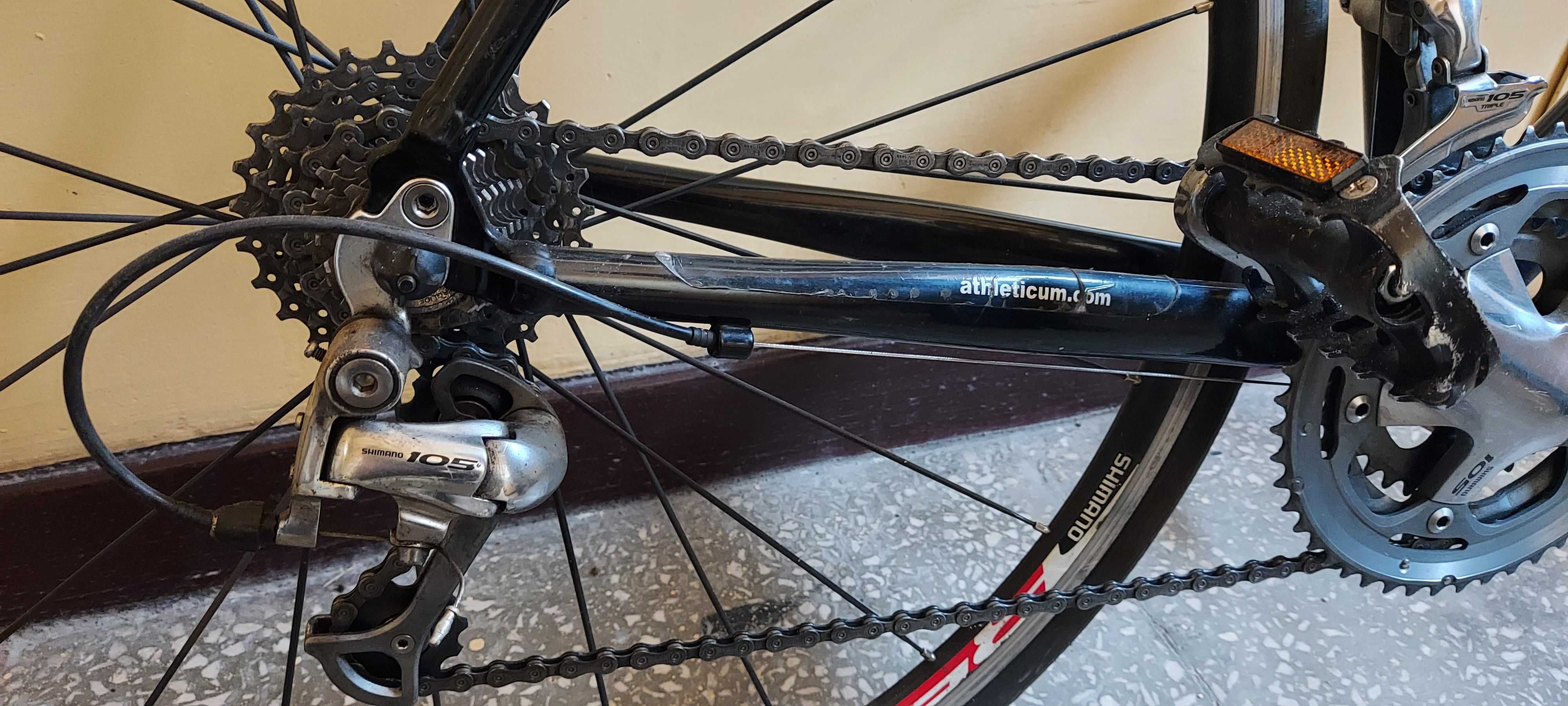 Kultowy rower szosowy Racer aluminium osprzęt Shimano