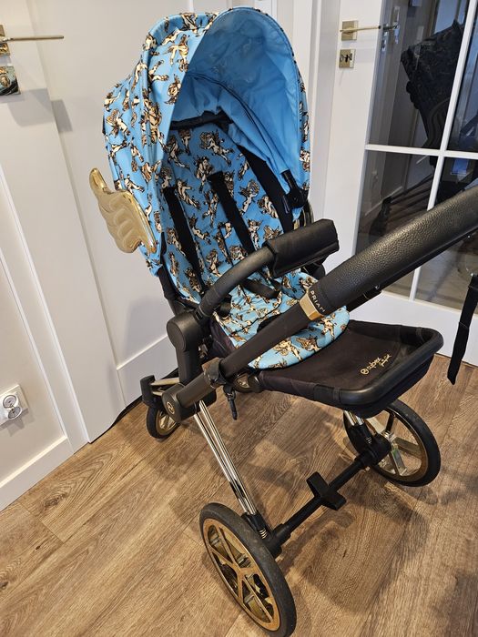 Zestaw cybex priam 2.0 jeremy Scott czarny złote skrzydła