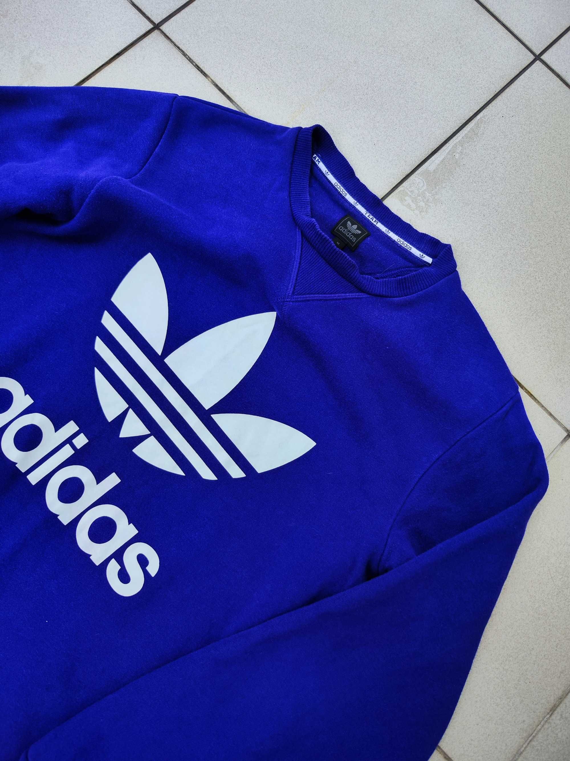 Adidas bluza fioletowa crewneck basic L