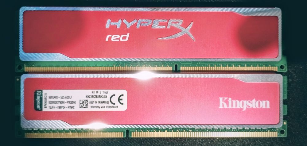 Kit RAM Kingston HyperX Red 16GB (2x8GB) DDR3 1600MHz CL9