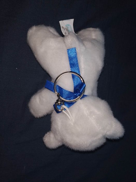 Maskotka brelok biała owieczka