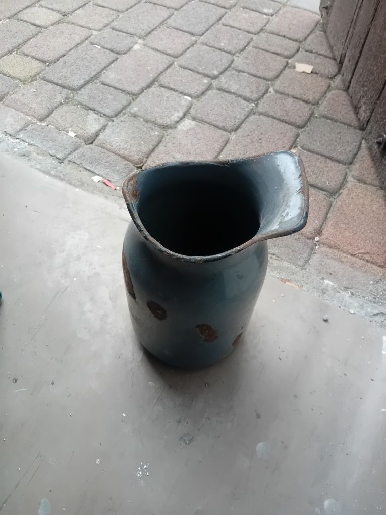 Kanka ,dzbanek emaliowany, prl