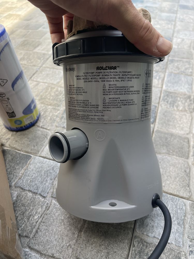 Bomba de piscina bestway + tubos + filtros