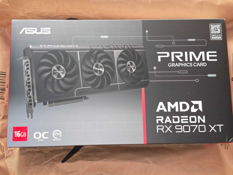 Karta graficzna Asus Prime Radeon RX 9070 XT OC 16GB GDDR6