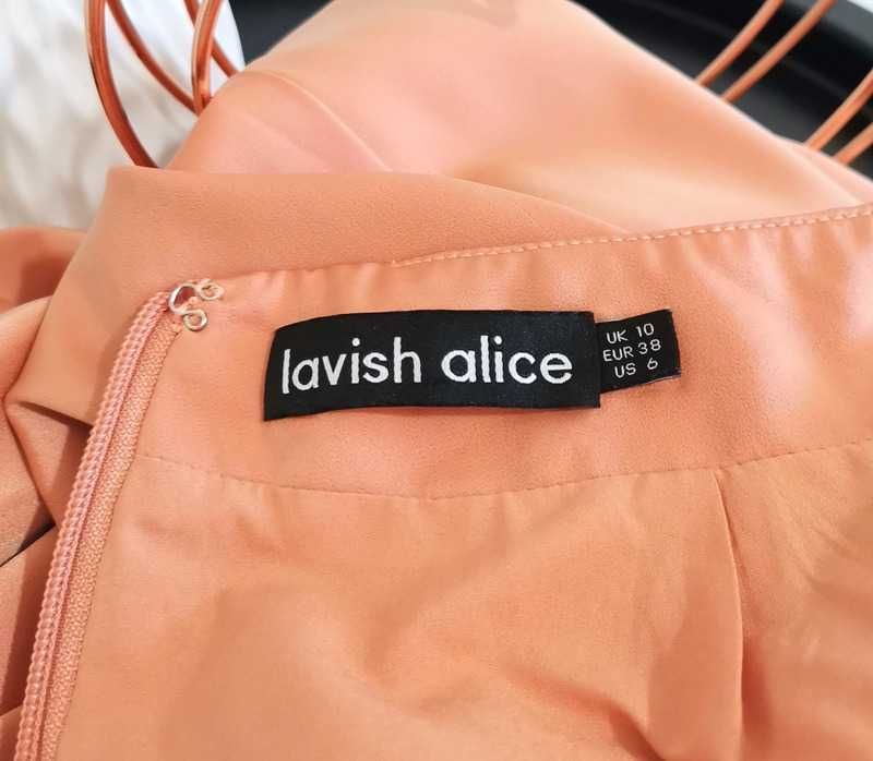 Satynowy kombinezon Lavish Alice cut out z szerokimi nogawkami 38 m