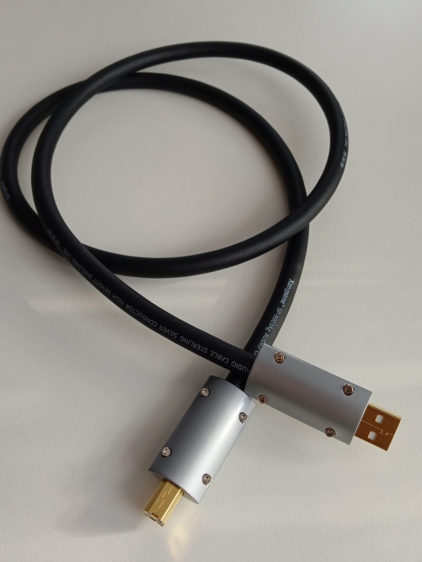 USB A -> USB B Xangsane SP-9003Ag 1m Srebro