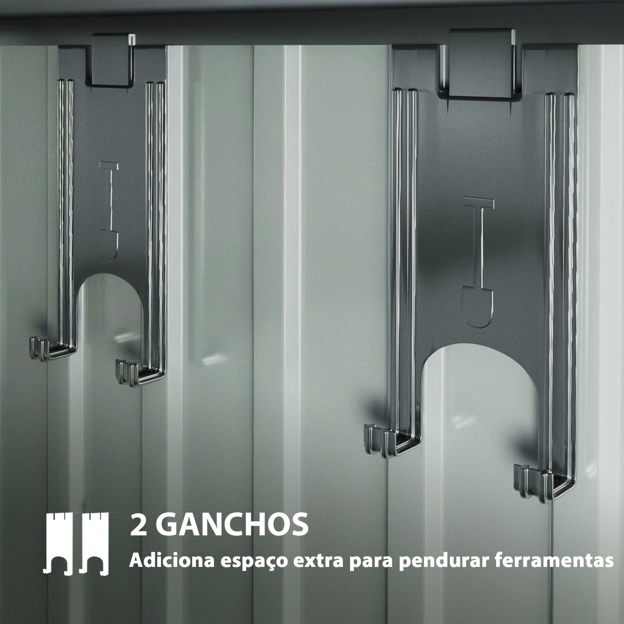 Abrigo de Jardim Metálico 1,9m²  NOVO