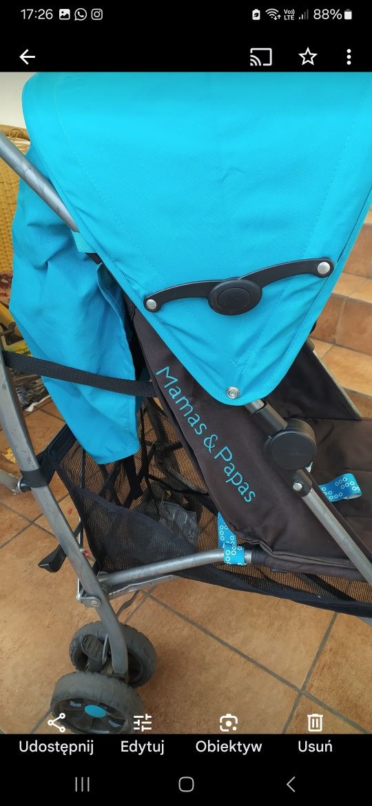 Spacerówka, wózek Mamas & Papas, parasolka