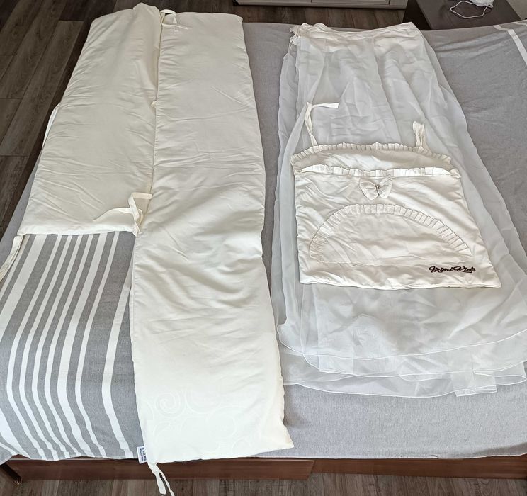 Балдахін (з тримачем) + бортики в ліжечко (можлива доставка по Києву)