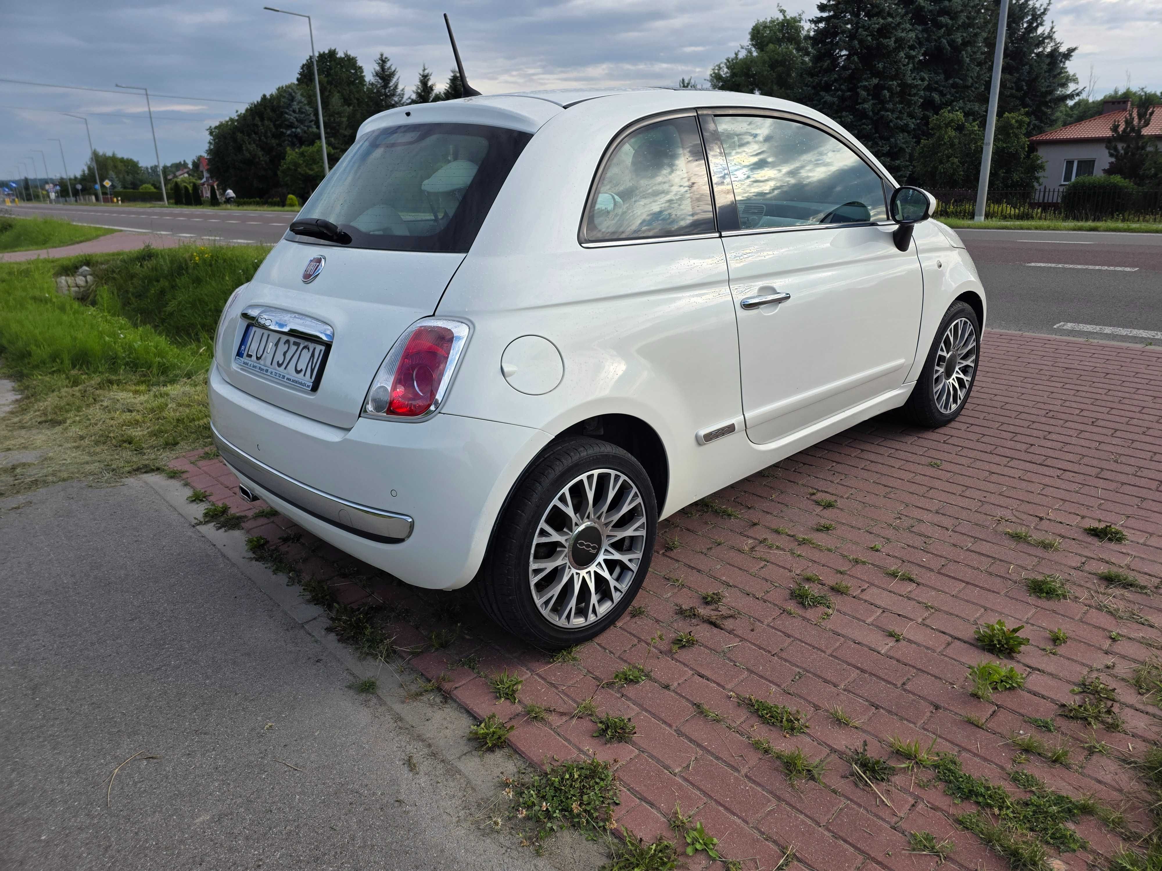 Fiat 500 0.9 Twinair 105KM Biała perła,klima, panorama,mały przebieg