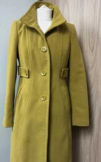 Pistacjowy płaszcz 38 40 Wallis
