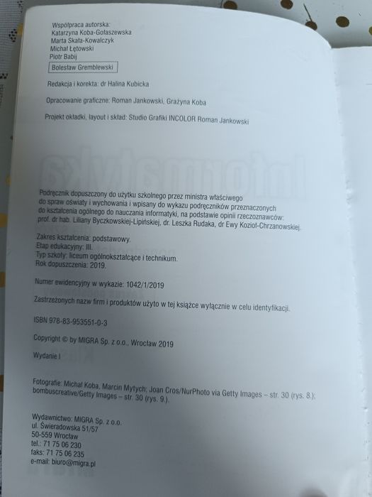 Informatyka klasa 1