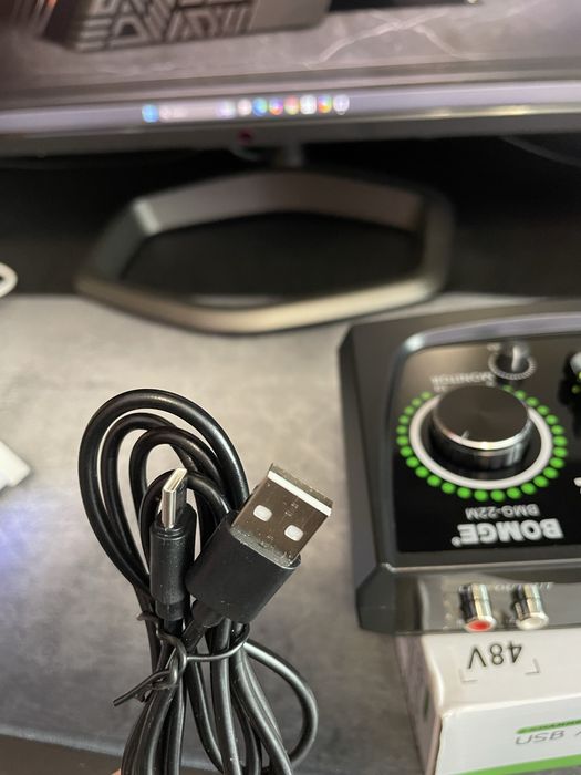 Звуковая карта BOMGE 2-channel USB Audio Interface + 48v