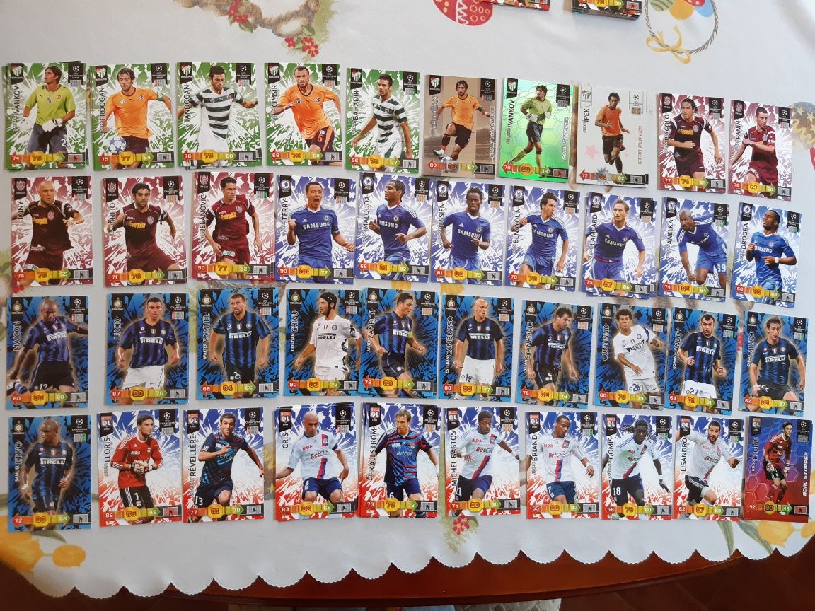 UEFA Champions League, Panini, karty, piłkarze, piłka nożna 2010-11
