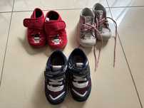 Zestaw 3 butów dla dziewczynki: adidasy + tenisowki + buty dom 20