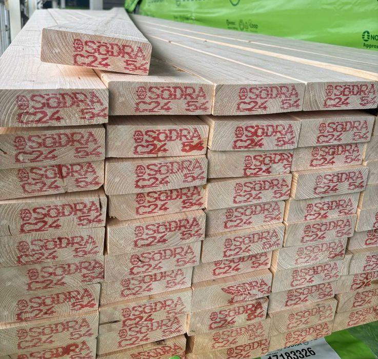 Drewno konstrukcyjne skandynawskie suche strugane C24 BRUTTO!