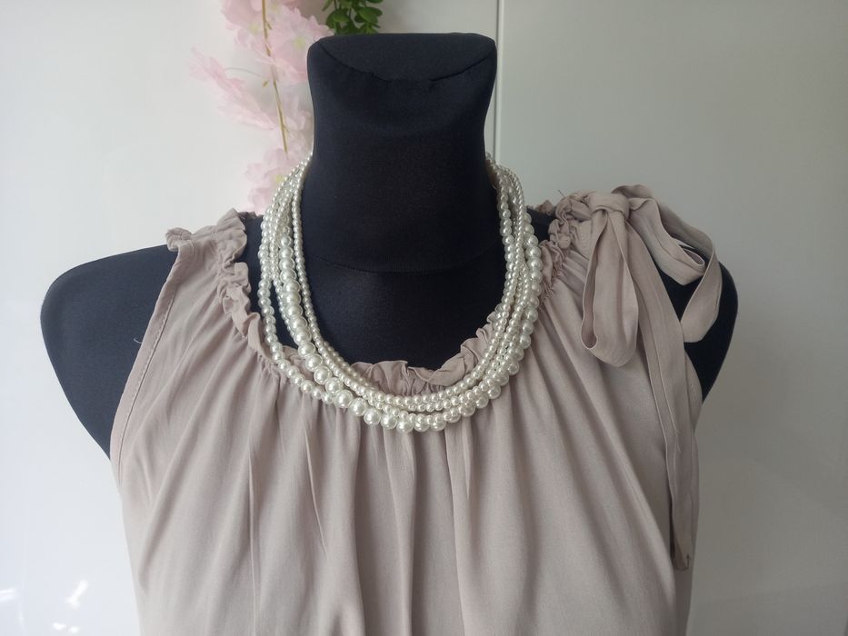 Sukienka bez rękawów etno boho Made in Italy roz S 36