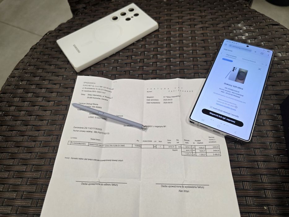 Samsung Galaxy S25 Ultra,12+512GB,od RTV EURO, jak nowy 22 M Gwarancja