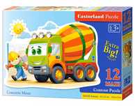 Puzzle maxi 12 elementów. Betoniarka. Castorland
