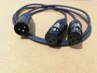 Kabel dmx 110Ohm Splitter pasywny rozdzielacz DMX 512 XLR - 2x XLR