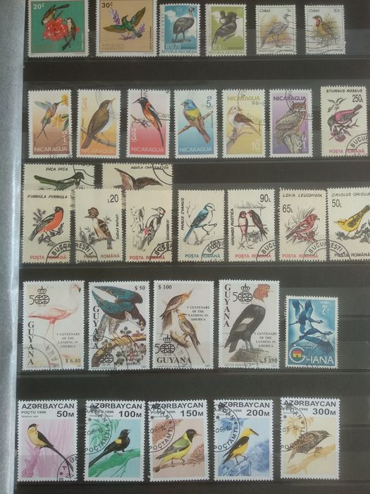 Selos temática Aves