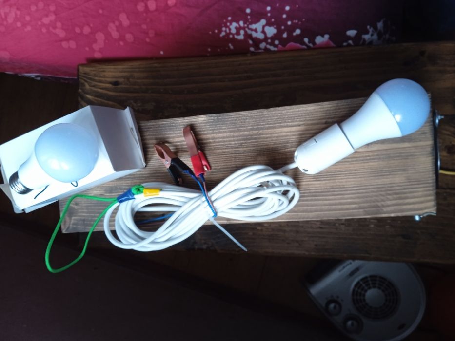 12v LED Лампа . Комплект освітлення від Автомобільного акумулятора...