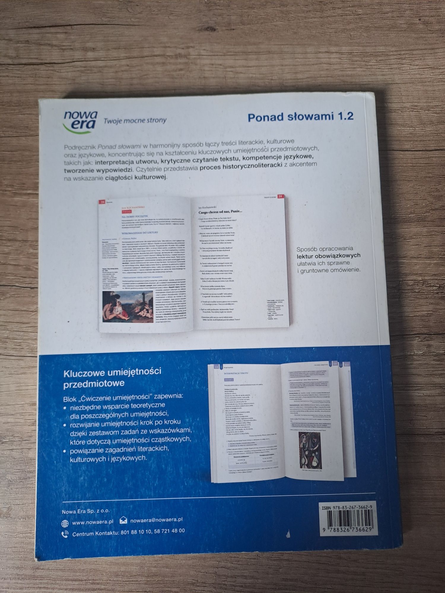 Podręcznik "Ponad słowami 1 cz.2"