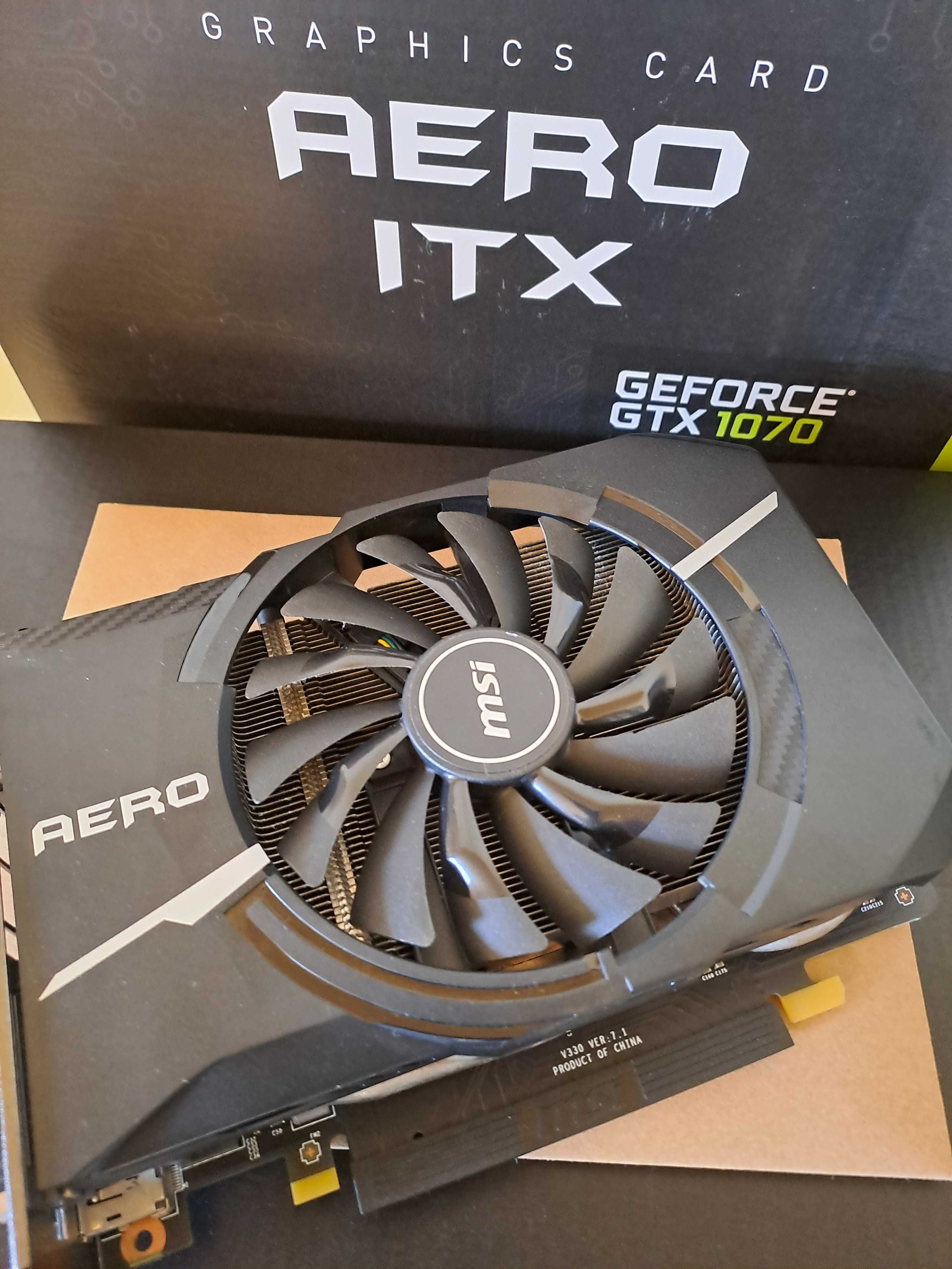 Placa gráfica Nvidia Geforce MSI Aero GTX 1070 ITX 8GB GDDR5