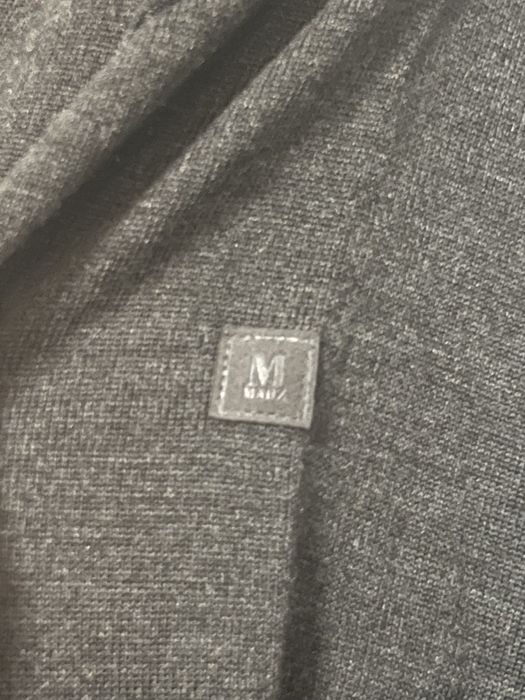 Męski sweter März z wełny – grafitowy, z kołnierzykiem, elegancki L/XL