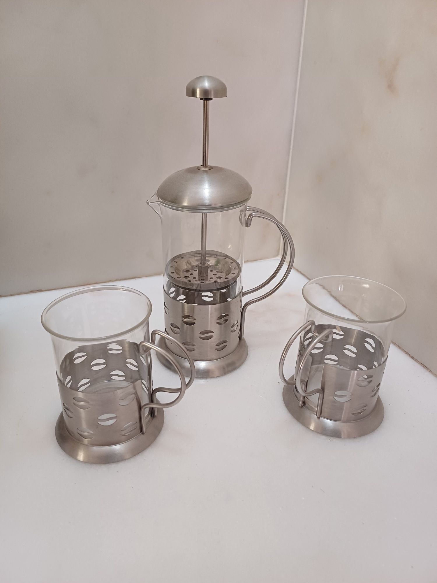 Natal - Máquina de café artesanal e chávenas